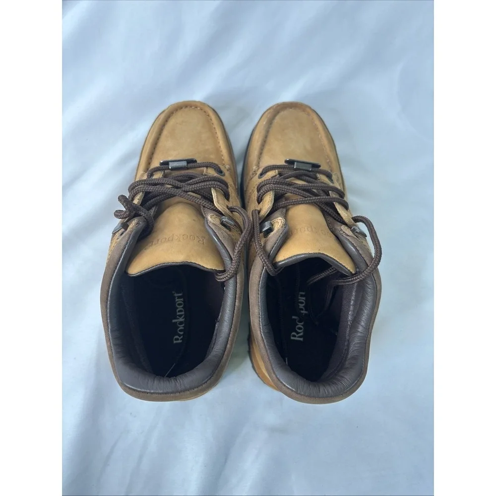 Rockport XCS‎ Umbwe II Trail Boots Men's 8M Wheat Tan Leather Waterproof Hiking